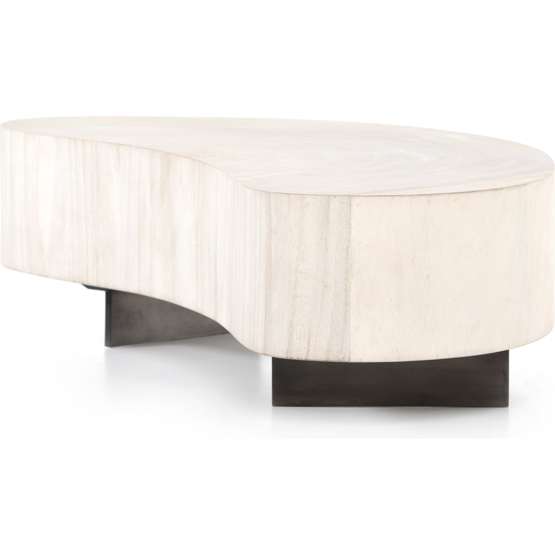Avett Coffee Table by Four Hands. Made from guanacaste veneer, iron, thick guanacaste veneer in a eclectic & global style.