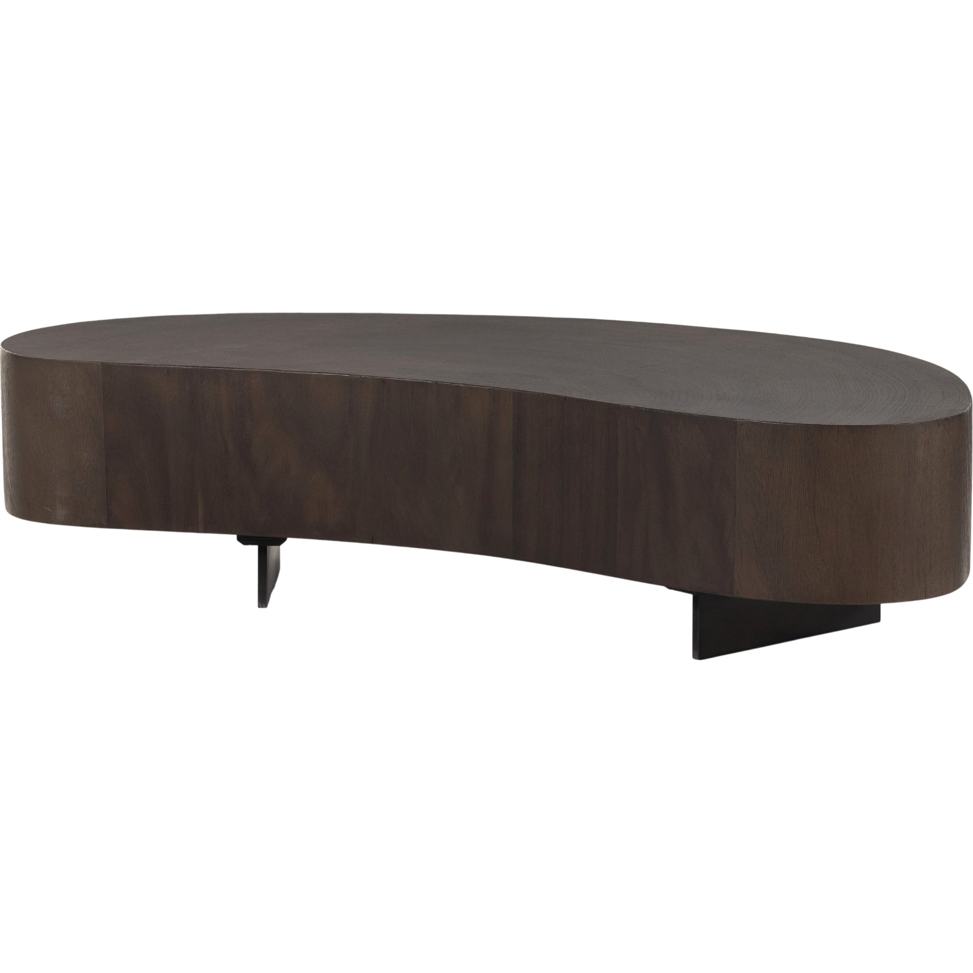 Avett Coffee Table by Four Hands. Made from guanacaste veneer, iron, thick guanacaste veneer in a eclectic & global style.