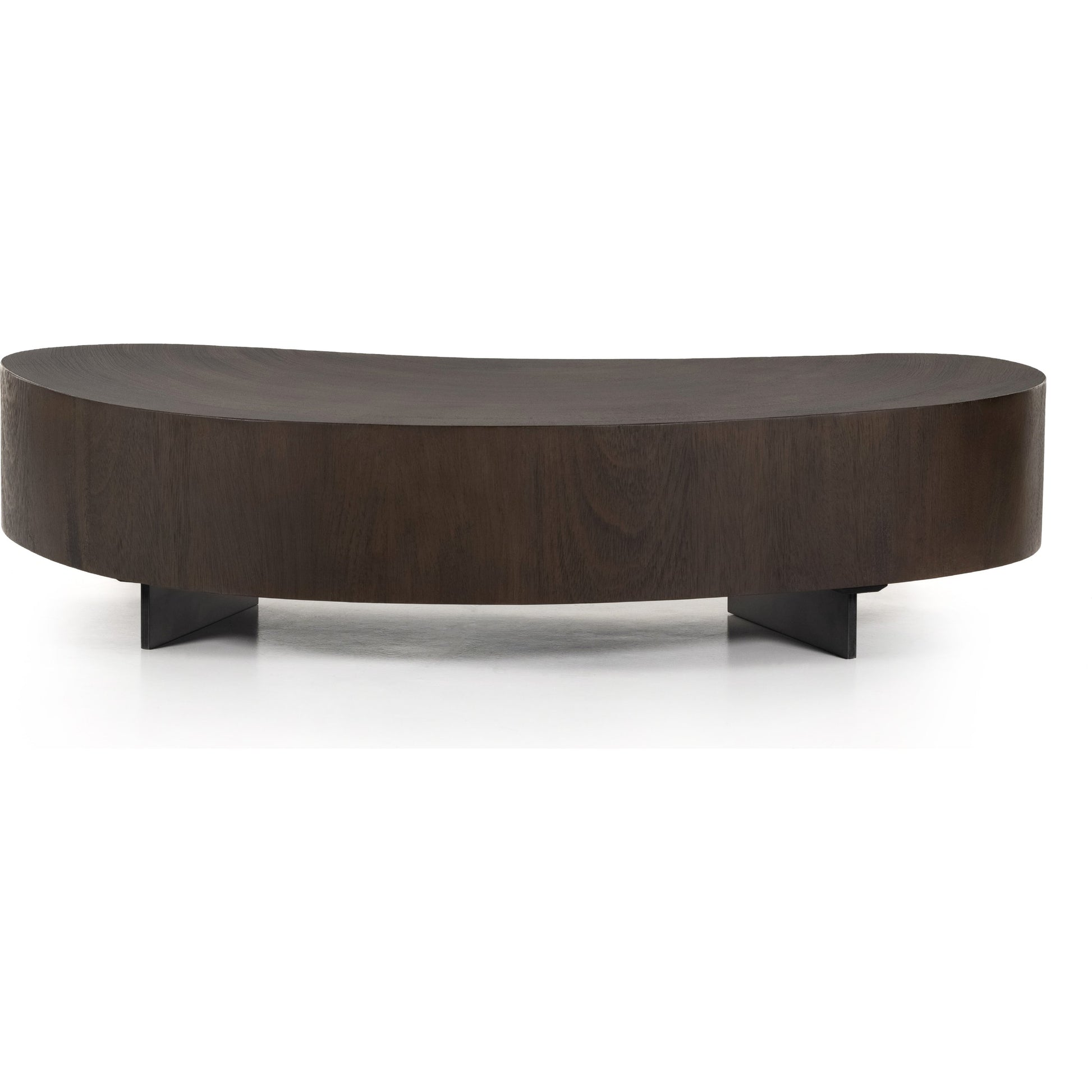 Avett Coffee Table by Four Hands. Made from guanacaste veneer, iron, thick guanacaste veneer in a eclectic & global style.