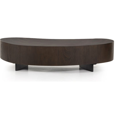 Avett Coffee Table by Four Hands. Made from guanacaste veneer, iron, thick guanacaste veneer in a eclectic & global style.