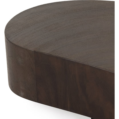 Avett Coffee Table by Four Hands. Made from guanacaste veneer, iron, thick guanacaste veneer in a eclectic & global style.