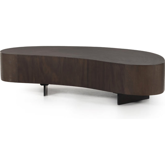 Avett Coffee Table by Four Hands. Made from guanacaste veneer, iron, thick guanacaste veneer in a eclectic & global style.