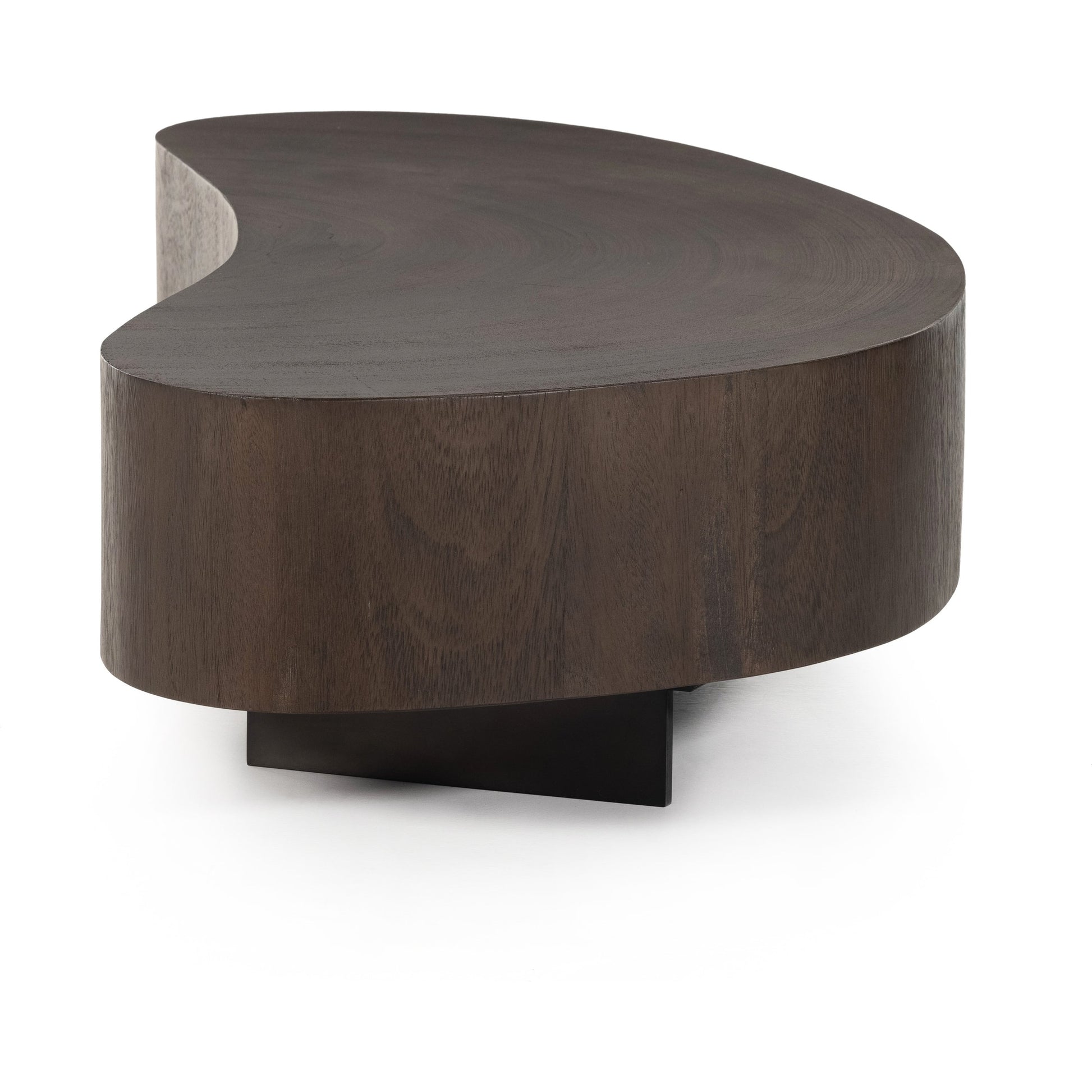 Avett Coffee Table by Four Hands. Made from guanacaste veneer, iron, thick guanacaste veneer in a eclectic & global style.