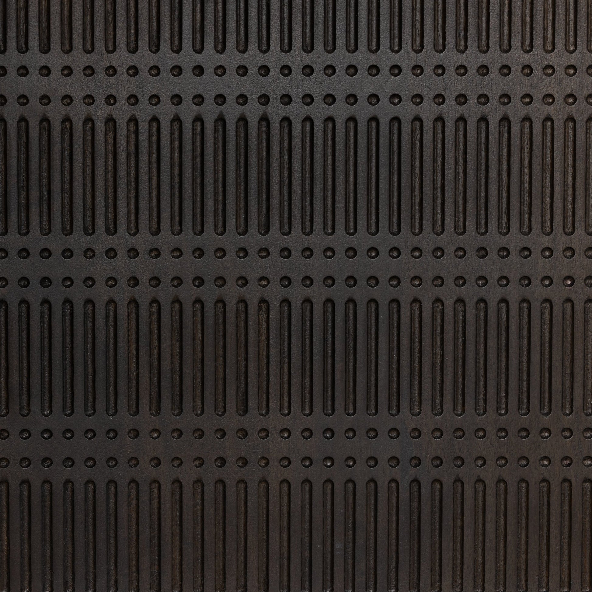 Kelby Bookcase by Four Hands in carved vintage brown. Made from iron, solid mango in a modern style.