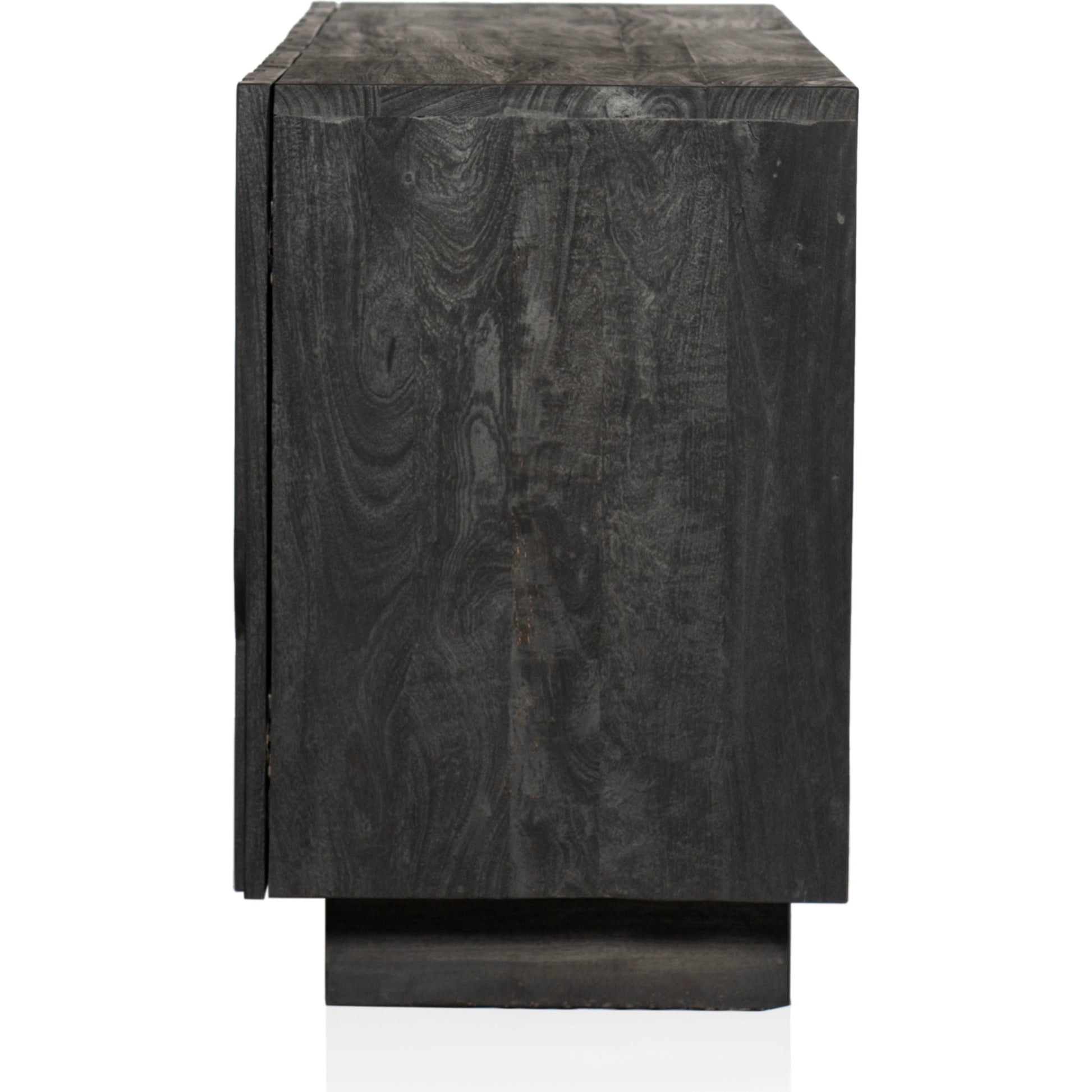 Rivka Media Console by Four Hands. Made from solid mixed reclaimed wood in a modern style.