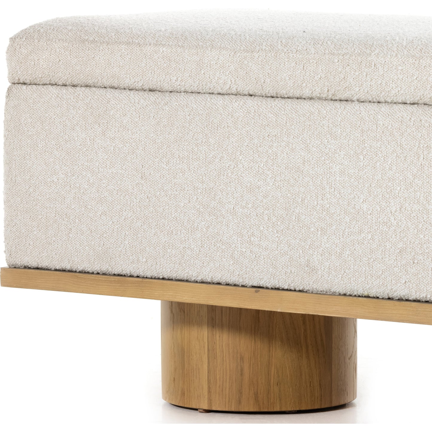 002 SI-1799915 | Closeup | Navi Trunk by Four Hands in buff oak. Made from unique in a modern style.