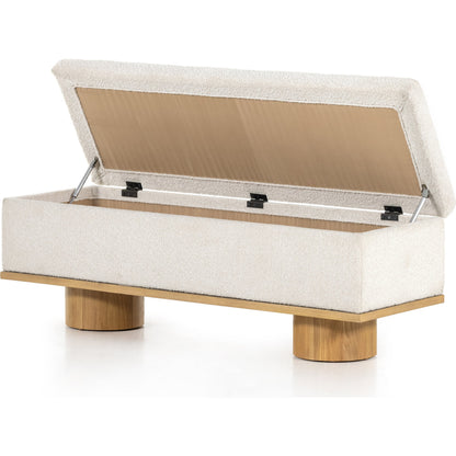 Navi Trunk by Four Hands in buff oak. Made from unique in a modern style.