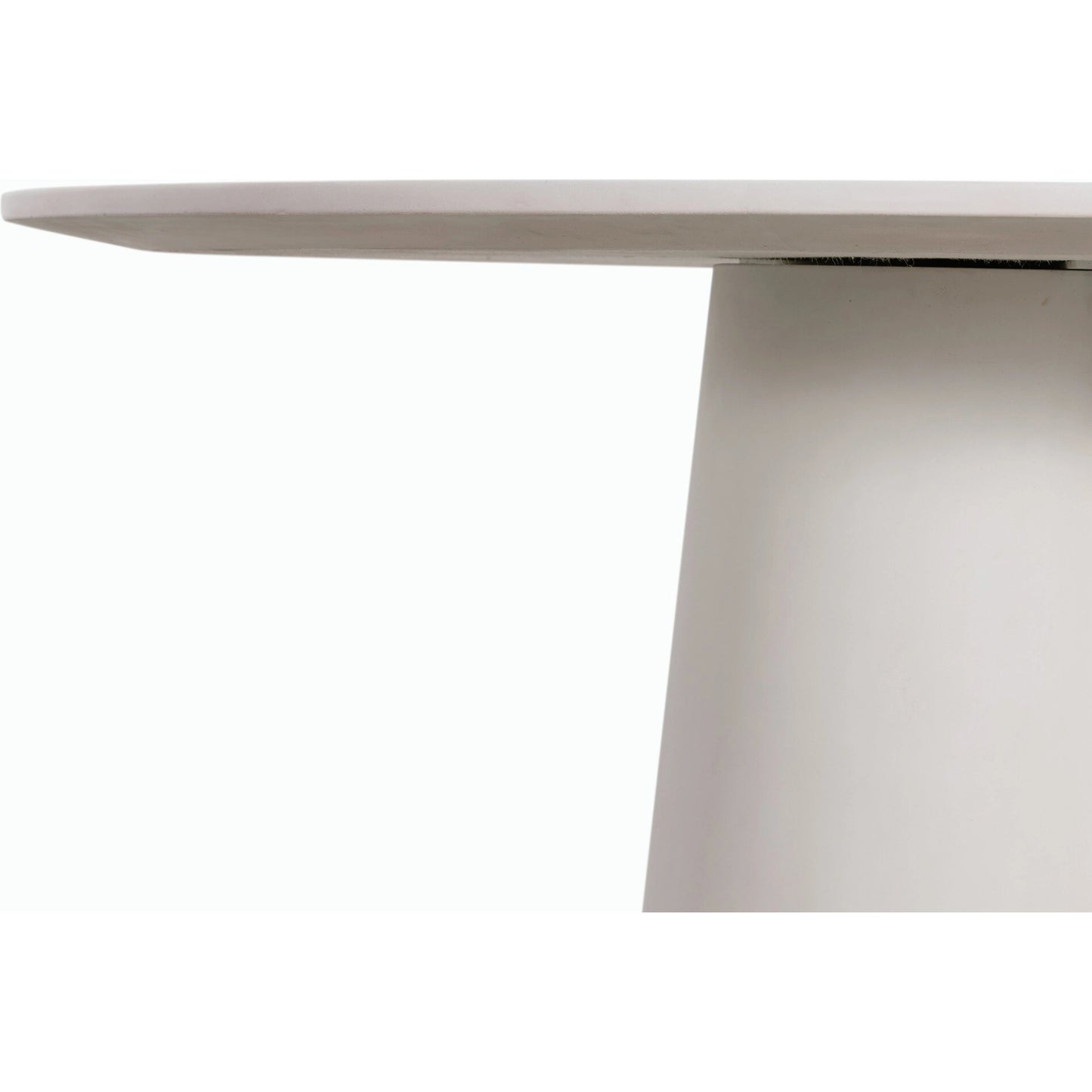 003 SI-2158178 | Closeup | Granada Dining Table by Four Hands in white concrete. Made from concrete in a modern style.