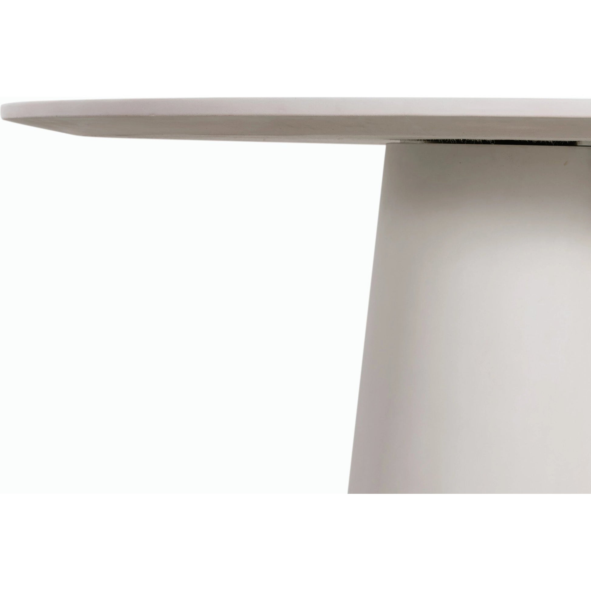 Granada Dining Table by Four Hands in white concrete. Made from concrete in a modern style.