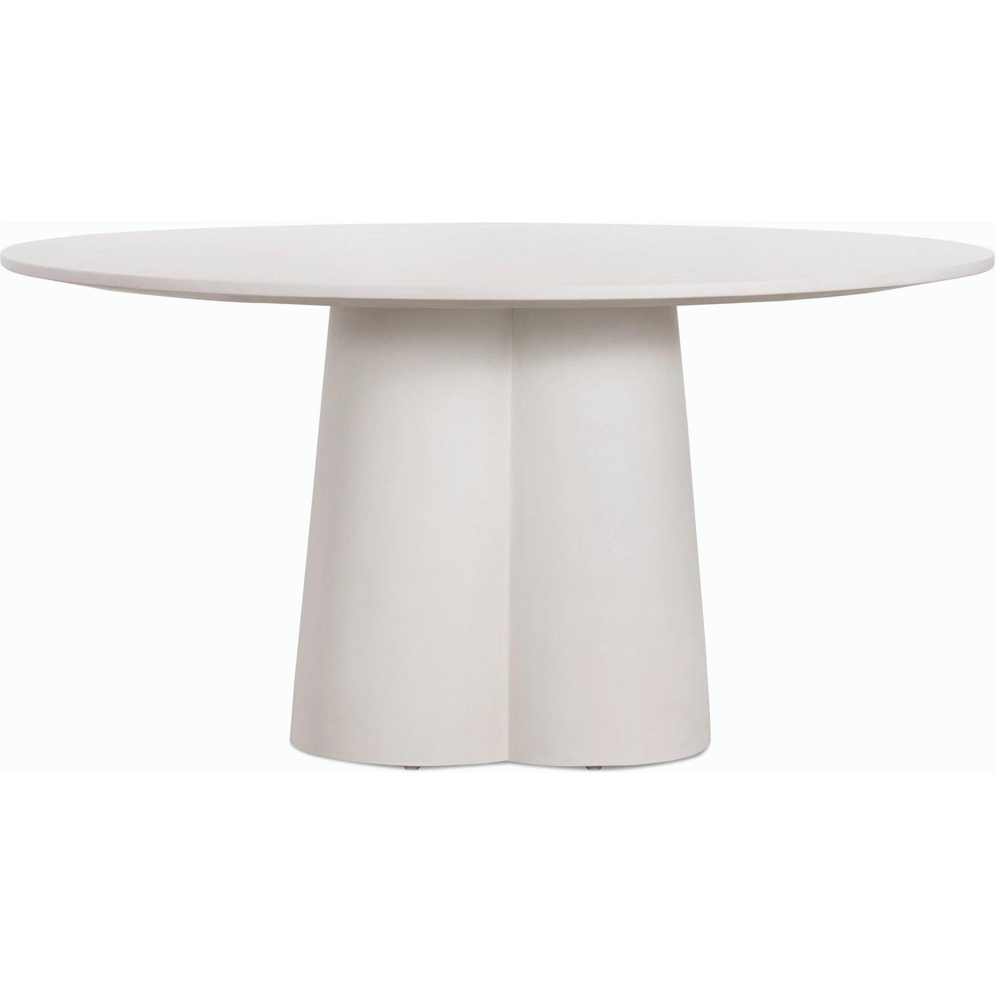 Granada Dining Table by Four Hands in white concrete. Made from concrete in a modern style.