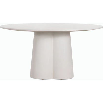 Granada Dining Table by Four Hands in white concrete. Made from concrete in a modern style.