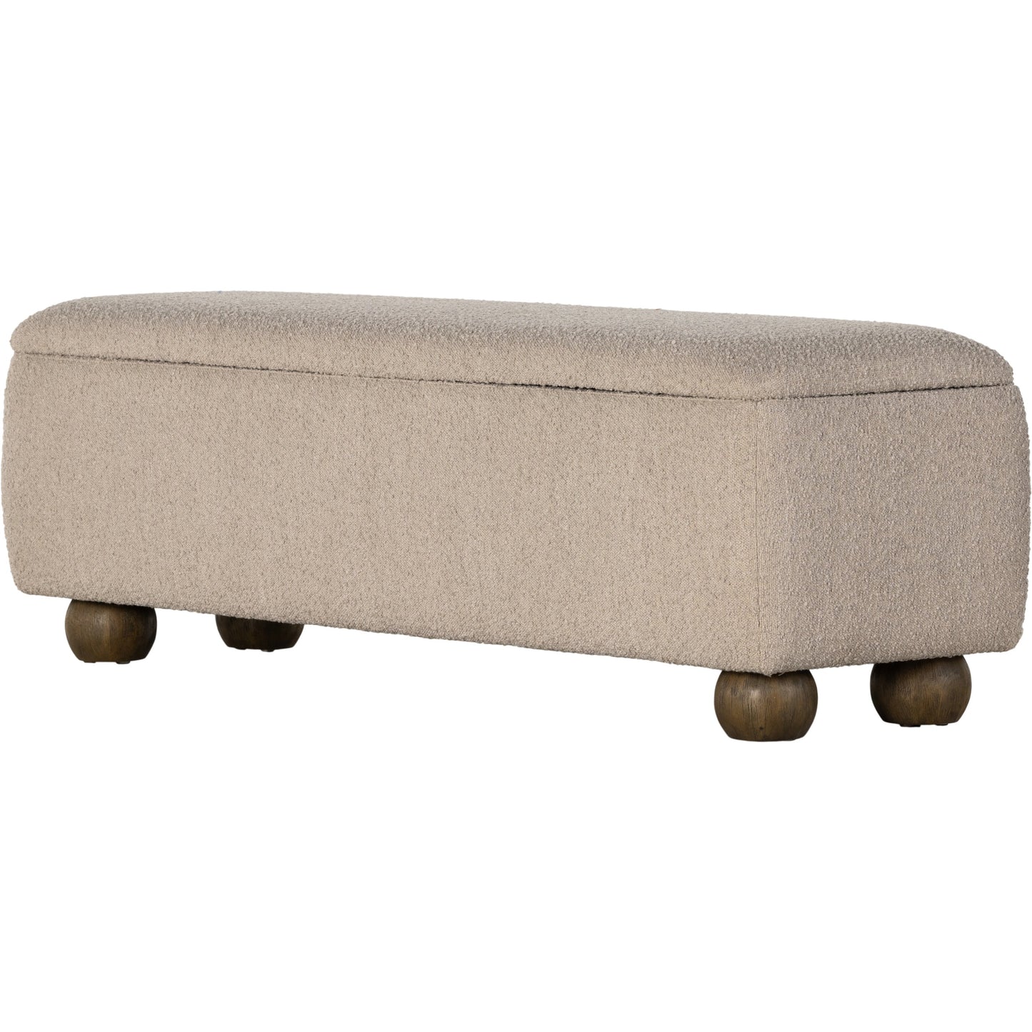 001 SI-1977708 | Primary Silo | Ramsey Trunk by Four Hands in knoll sand, dark hazel. Made from 95% polyester, 5% acrylic, solid parawood, 90% polyurethane foam, 10% fiber in a modern style.