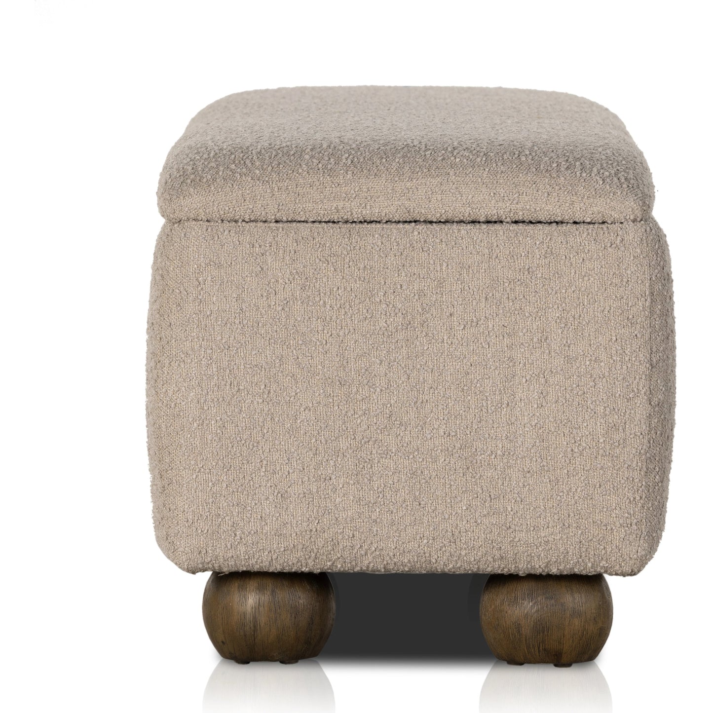 008 SI-1977708 | Additional Silo | Ramsey Trunk by Four Hands in knoll sand, dark hazel. Made from 95% polyester, 5% acrylic, solid parawood, 90% polyurethane foam, 10% fiber in a modern style.