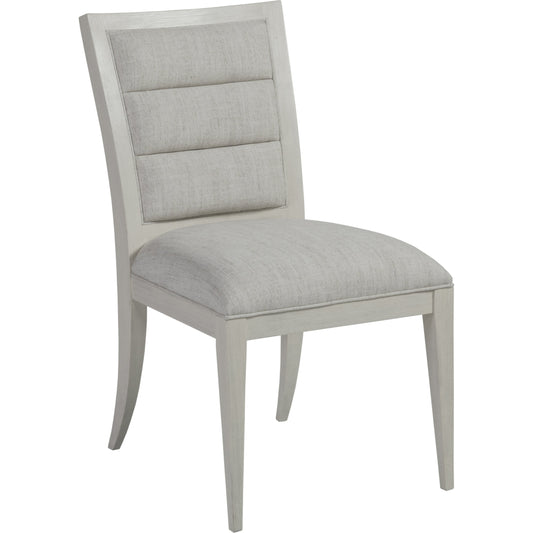 Stella Side Chair by Artistica Home in cerused white gray. Made from unique in a transitional style.