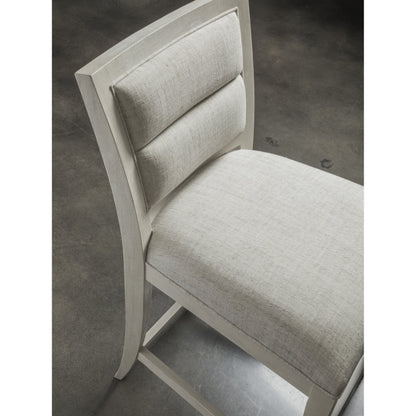 Stella Counter Stool by Artistica Home in cerused white gray. Made from unique in a transitional style.