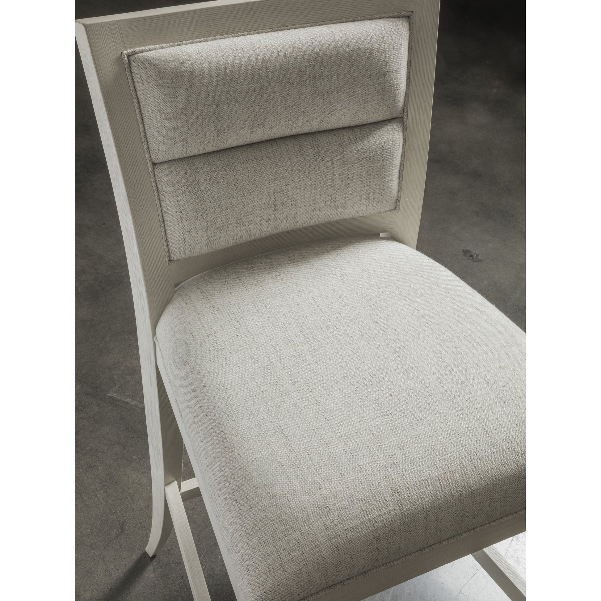 Stella Barstool by Artistica Home in cerused white gray. Made from unique in a transitional style.