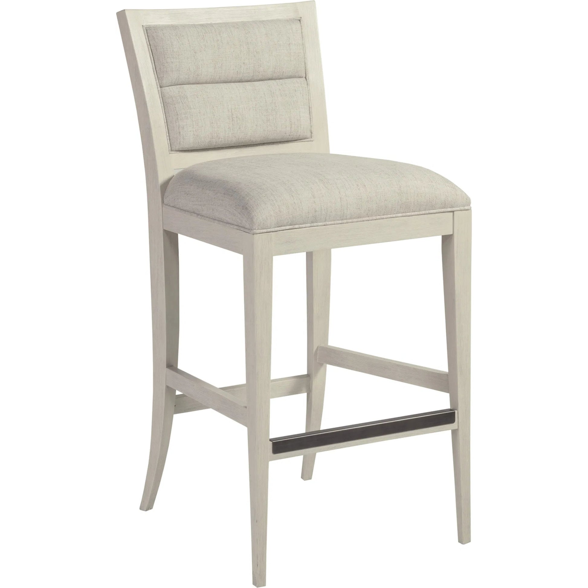 Stella Barstool by Artistica Home in cerused white gray. Made from unique in a transitional style.