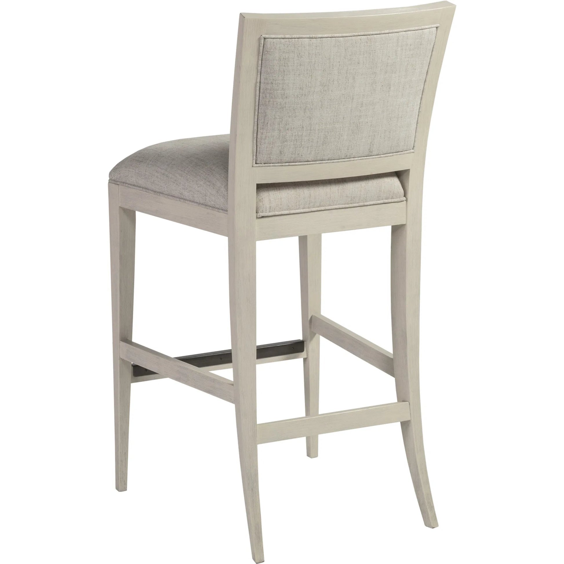 Stella Barstool by Artistica Home in cerused white gray. Made from unique in a transitional style.