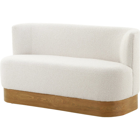 Krista Dining Bench by Four Hands. Made from 95% polyester, 5% acrylic, ash veneer, 100% polyester in a modern style.