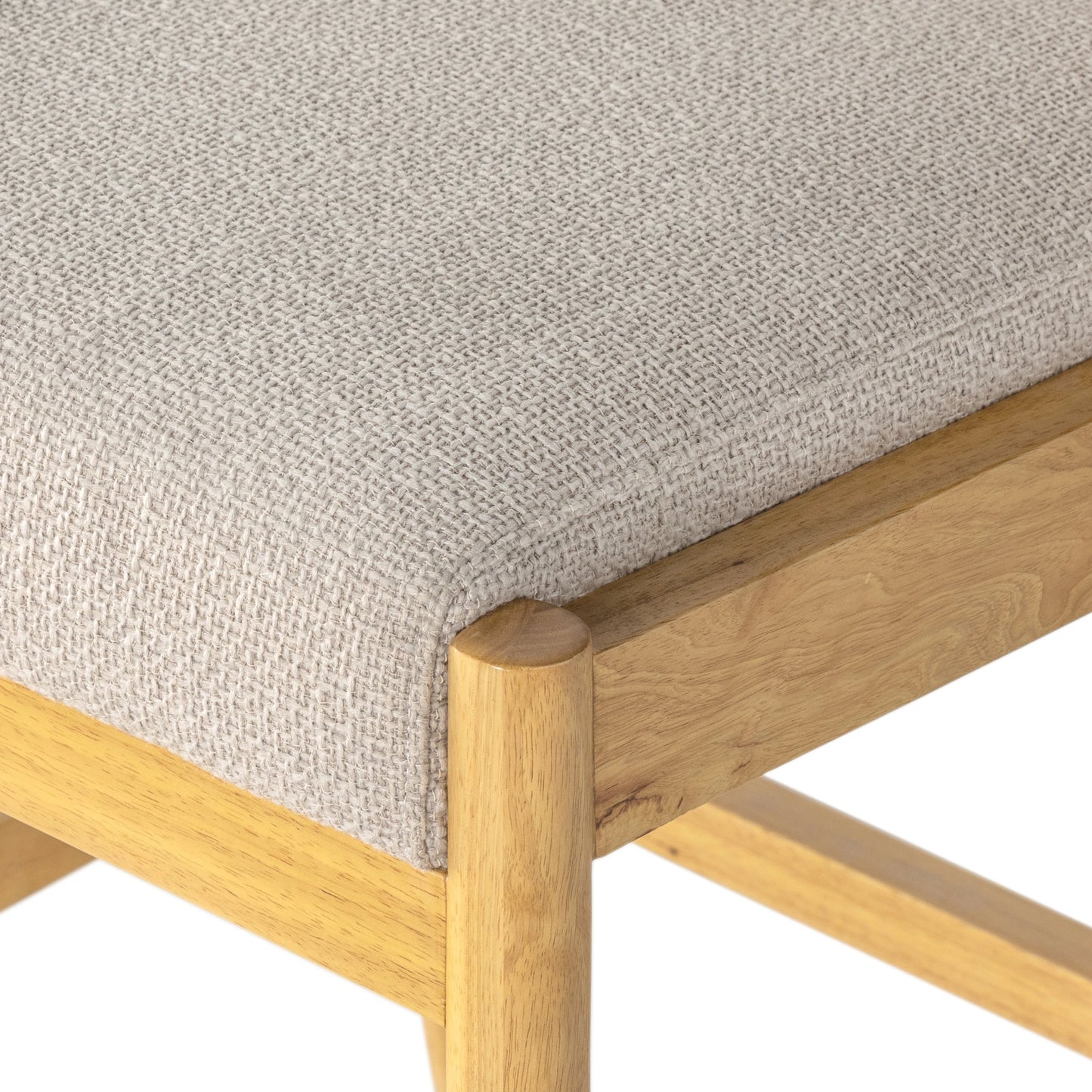 006 SI-1977378 | Additional Silo | Hito Counter Stool by Four Hands in gibson taupe, smoked natural parawood. Made from 97% polyester, 3% acrylic, solid parawood, stainless steel in a modern style.