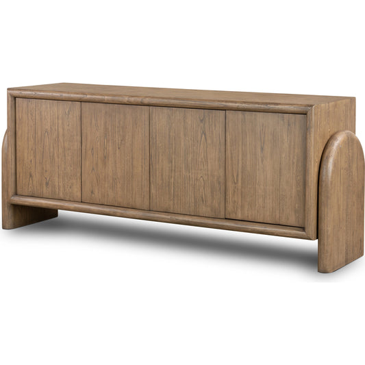 Sorrento Sideboard by Four Hands in aged drift mindi. Made from mindi solid in a modern style.