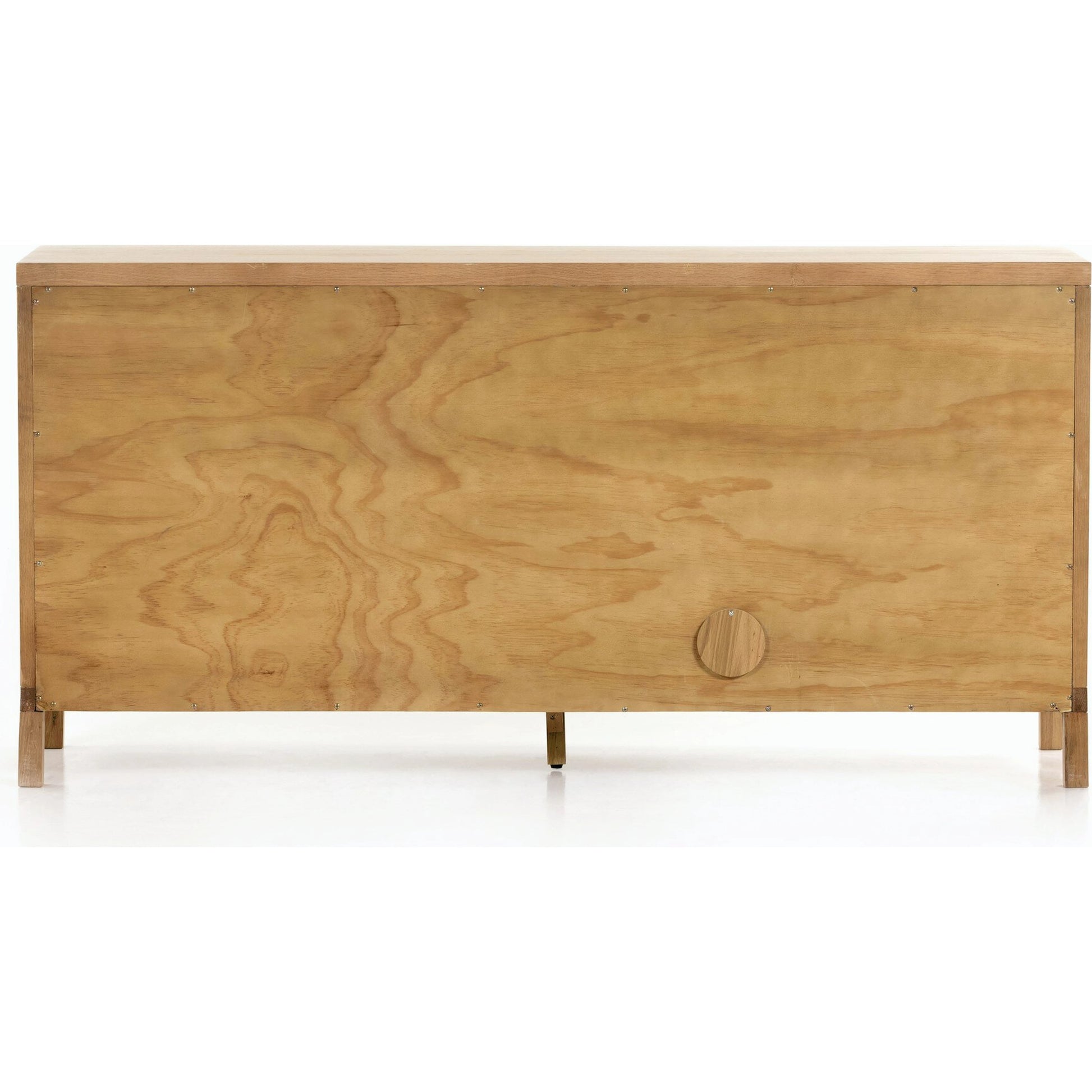 Allegra Sideboard by Four Hands in honey oak, honey oak veneer, light natural cane and honey oak. Made from solid oak, oak veneer in a modern style.