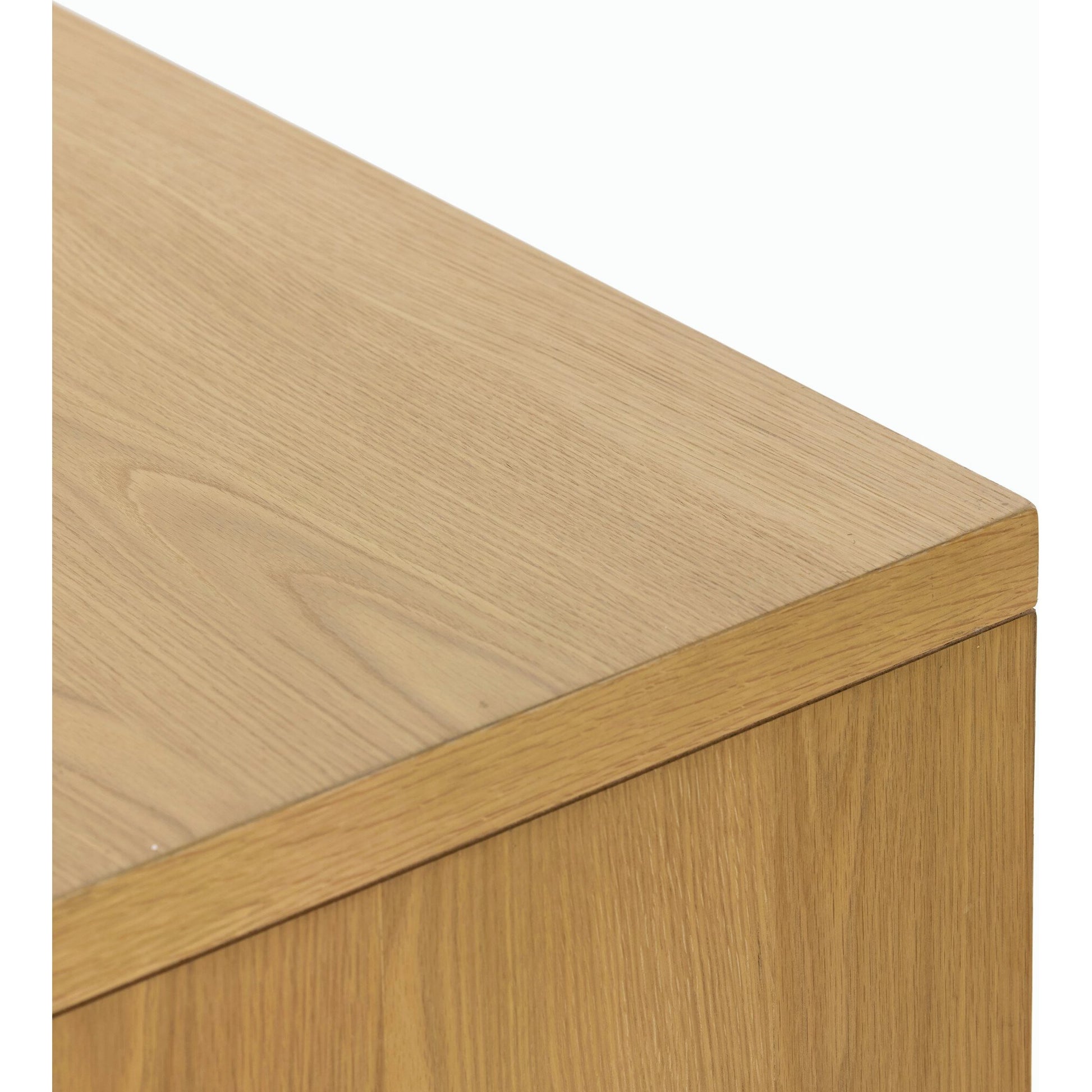 Allegra Sideboard by Four Hands in honey oak, honey oak veneer, light natural cane and honey oak. Made from solid oak, oak veneer in a modern style.