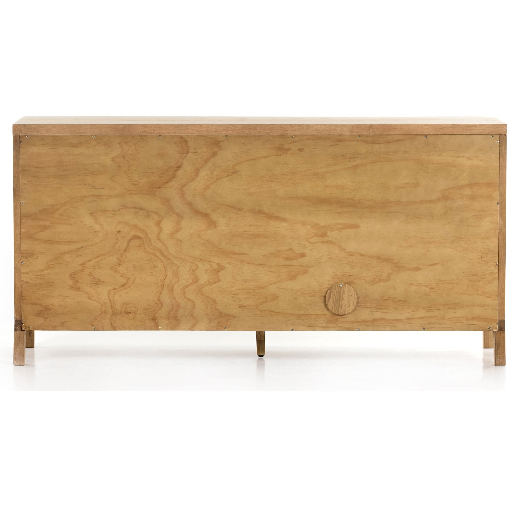 Allegra Sideboard by Four Hands in honey oak, honey oak veneer, light natural cane and honey oak. Made from solid oak, oak veneer in a modern style.