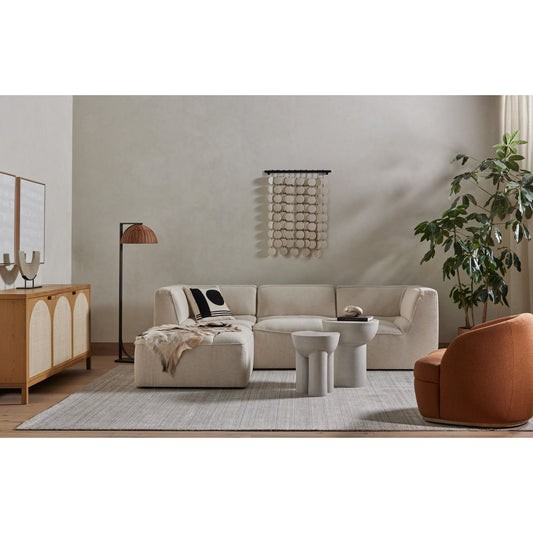 Allegra Sideboard by Four Hands in honey oak, honey oak veneer, light natural cane and honey oak. Made from solid oak, oak veneer in a modern style.