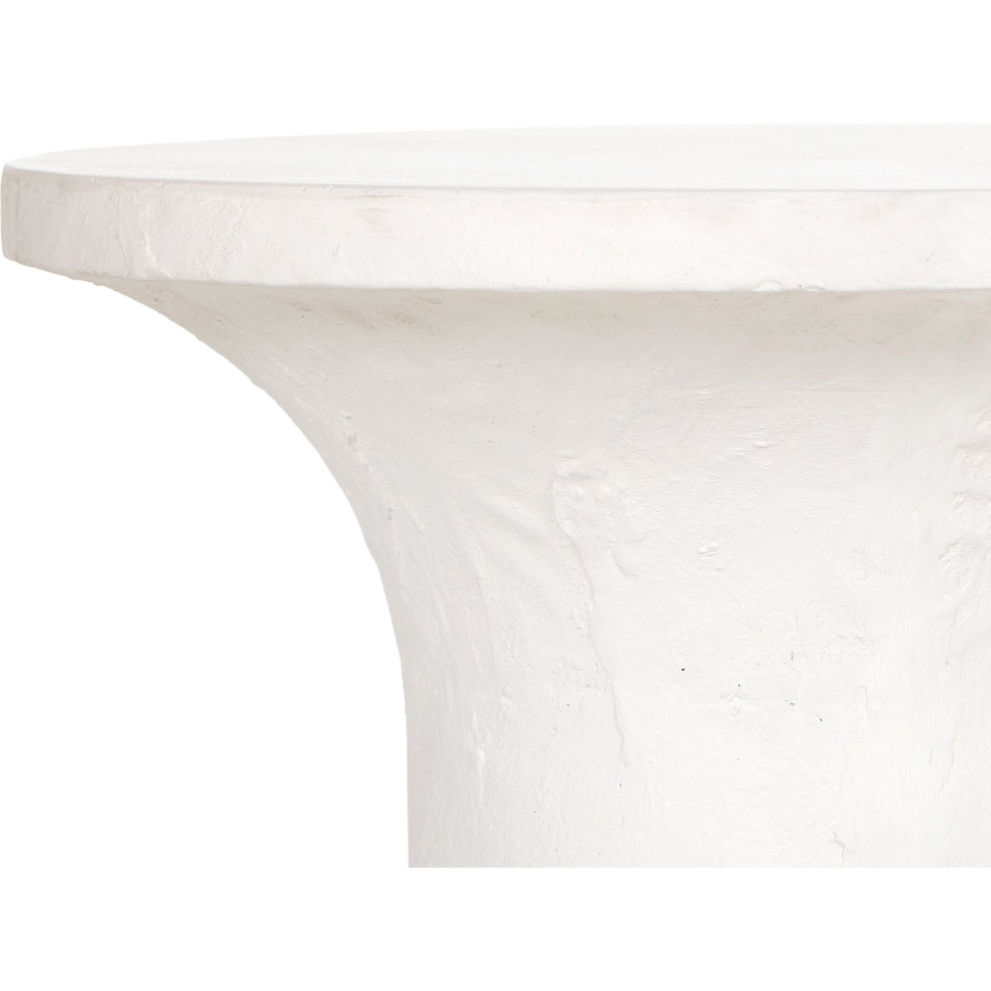 004 SI-1798332 | Additional Silo | Parra Low End Table by Four Hands in plaster molded concrete, white concrete and white. Made from concrete in a modern style.