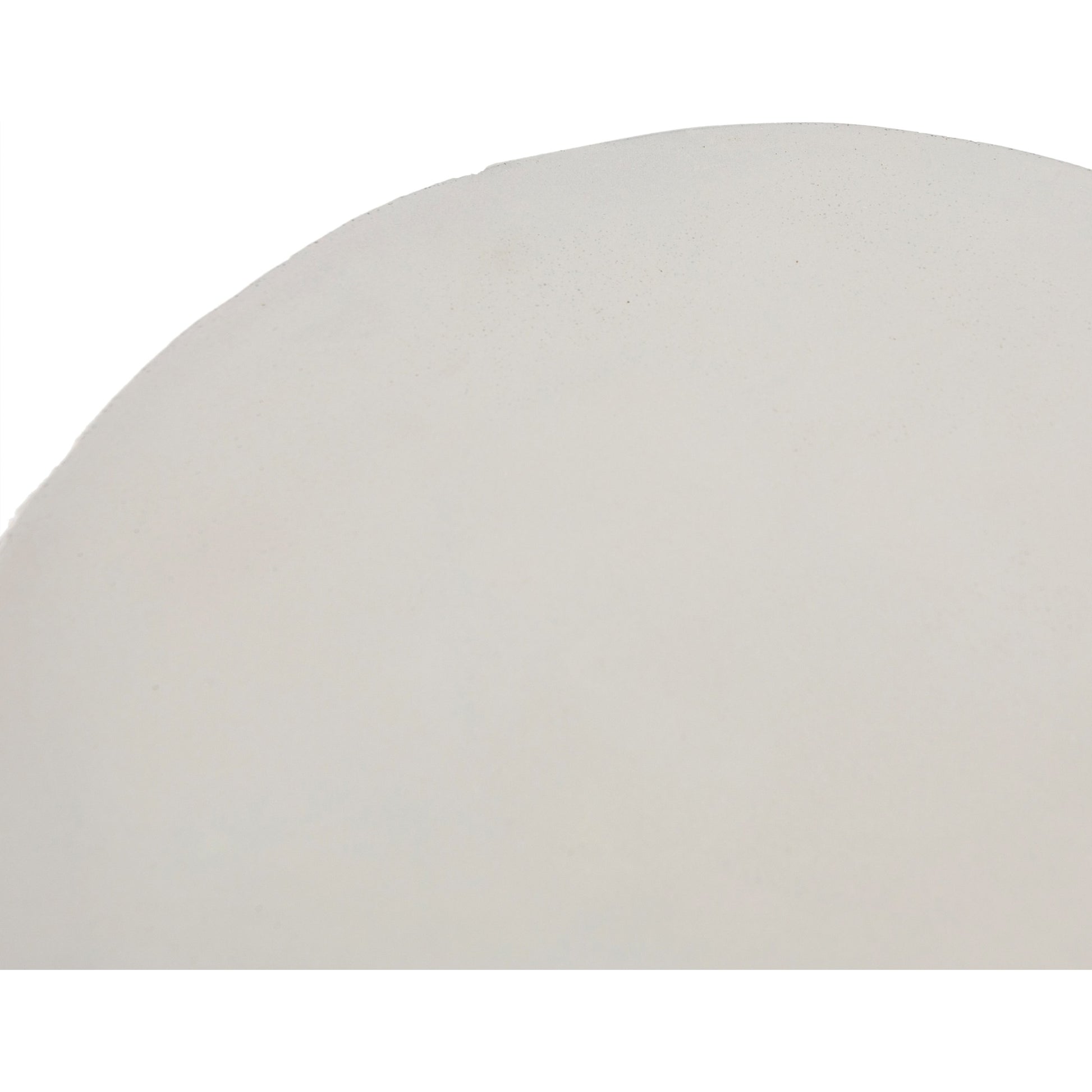 Otero Outdoor Round End Table by Four Hands in blanc white, matte white. Made from concrete in a modern style.