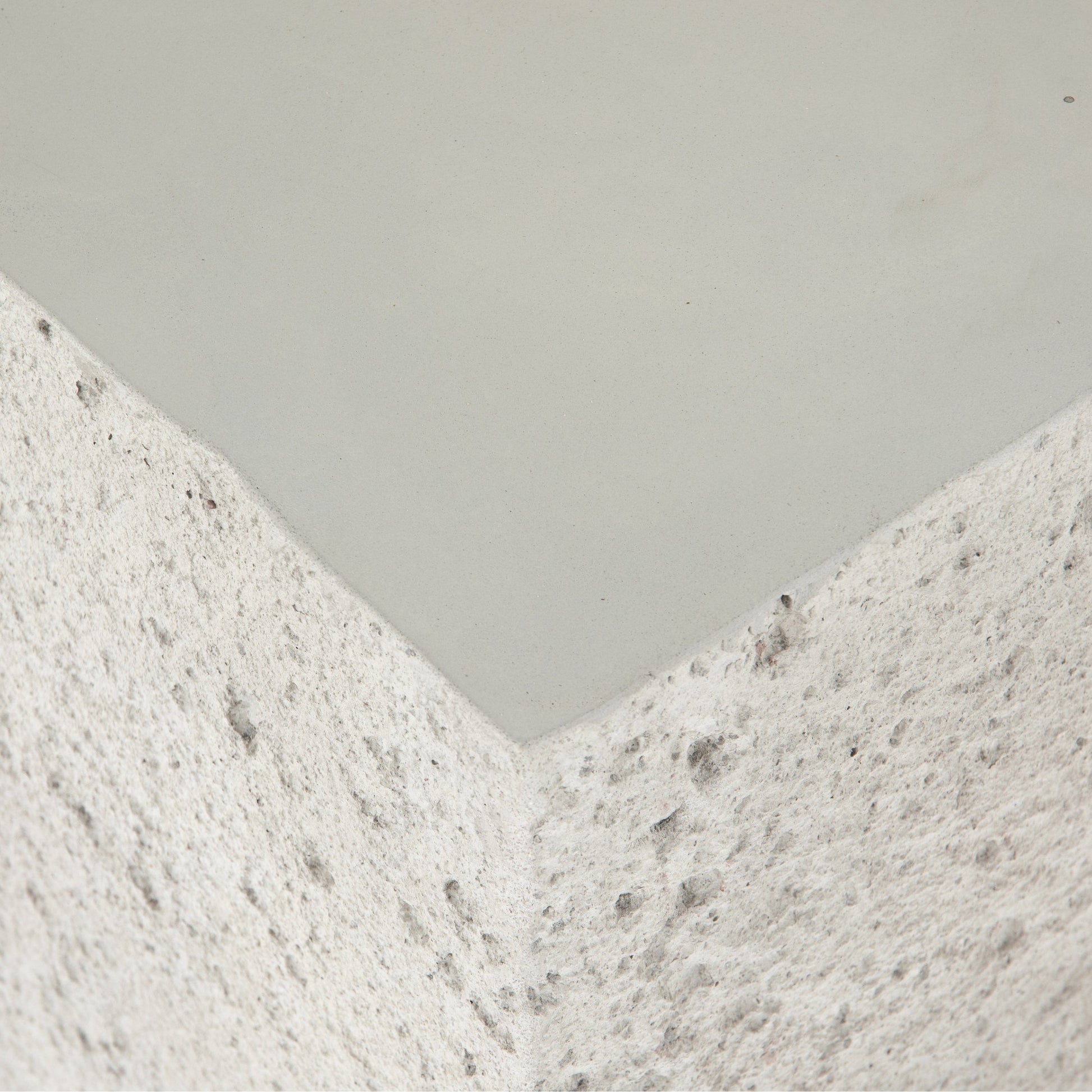 Otero Outdoor Square End Table by Four Hands in blanc white, matte white. Made from concrete in a modern style.