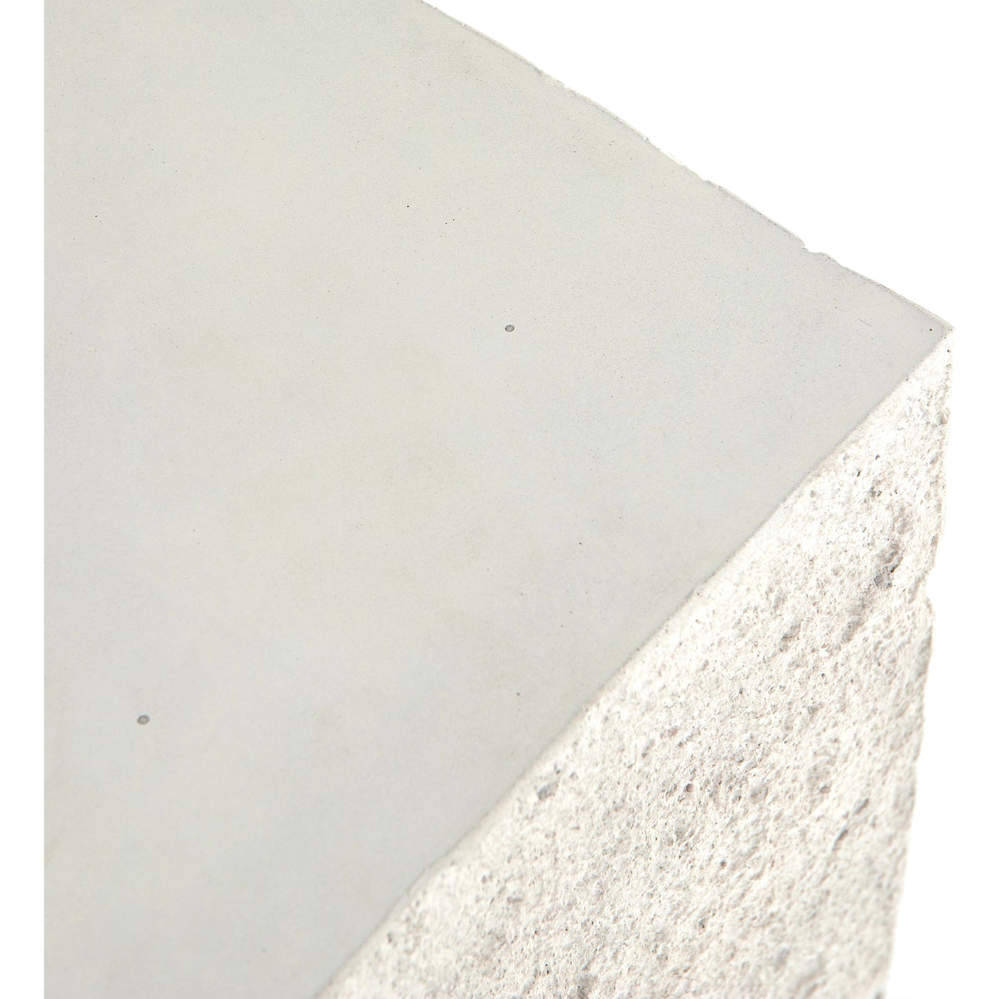 007 SI-1716337 | Additional Silo | Otero Outdoor Square End Table by Four Hands in blanc white, matte white. Made from concrete in a modern style.