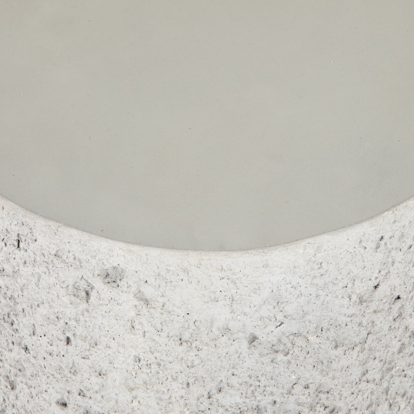 004 SI-1716338 | Additional Silo | Otero Outdoor Tapered End Table by Four Hands in blanc white, matte white. Made from concrete in a modern style.