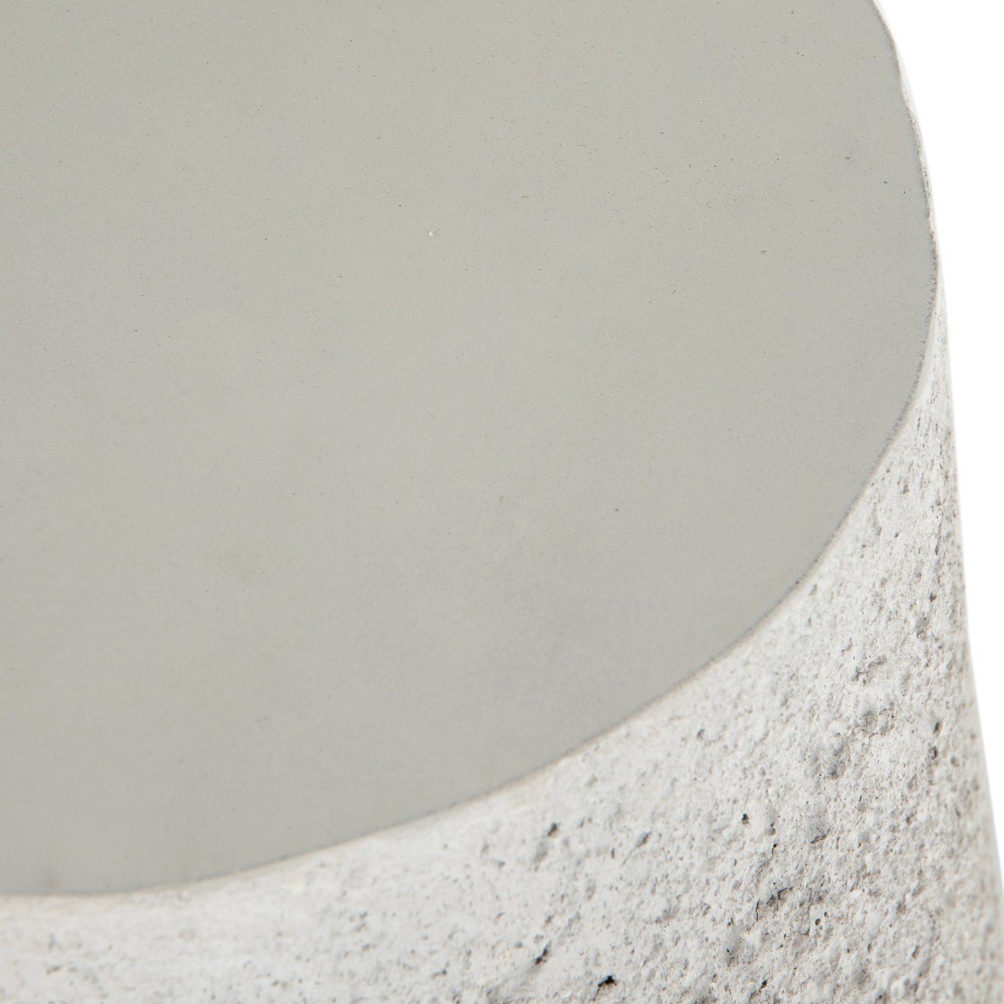 006 SI-1716338 | Additional Silo | Otero Outdoor Tapered End Table by Four Hands in blanc white, matte white. Made from concrete in a modern style.
