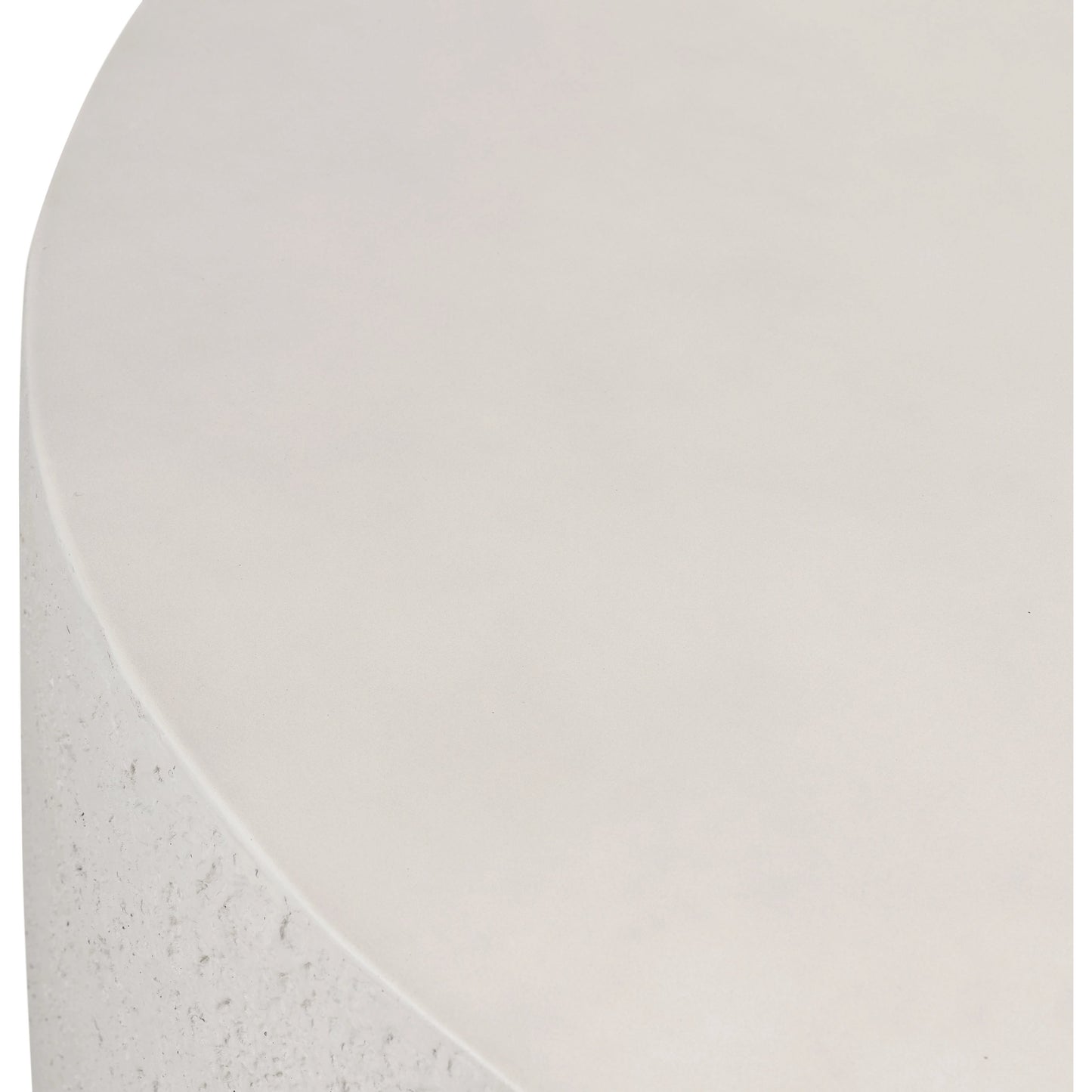 003 SI-2074554 | Additional Silo | Otero Outdoor Round Coffee Table by Four Hands in blanc white, matte white. Made from concrete in a modern style.
