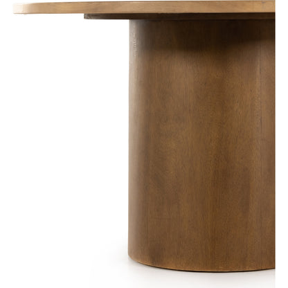 Pilo Dining Table by Four Hands. Made from rubberwood veneer in a modern style.