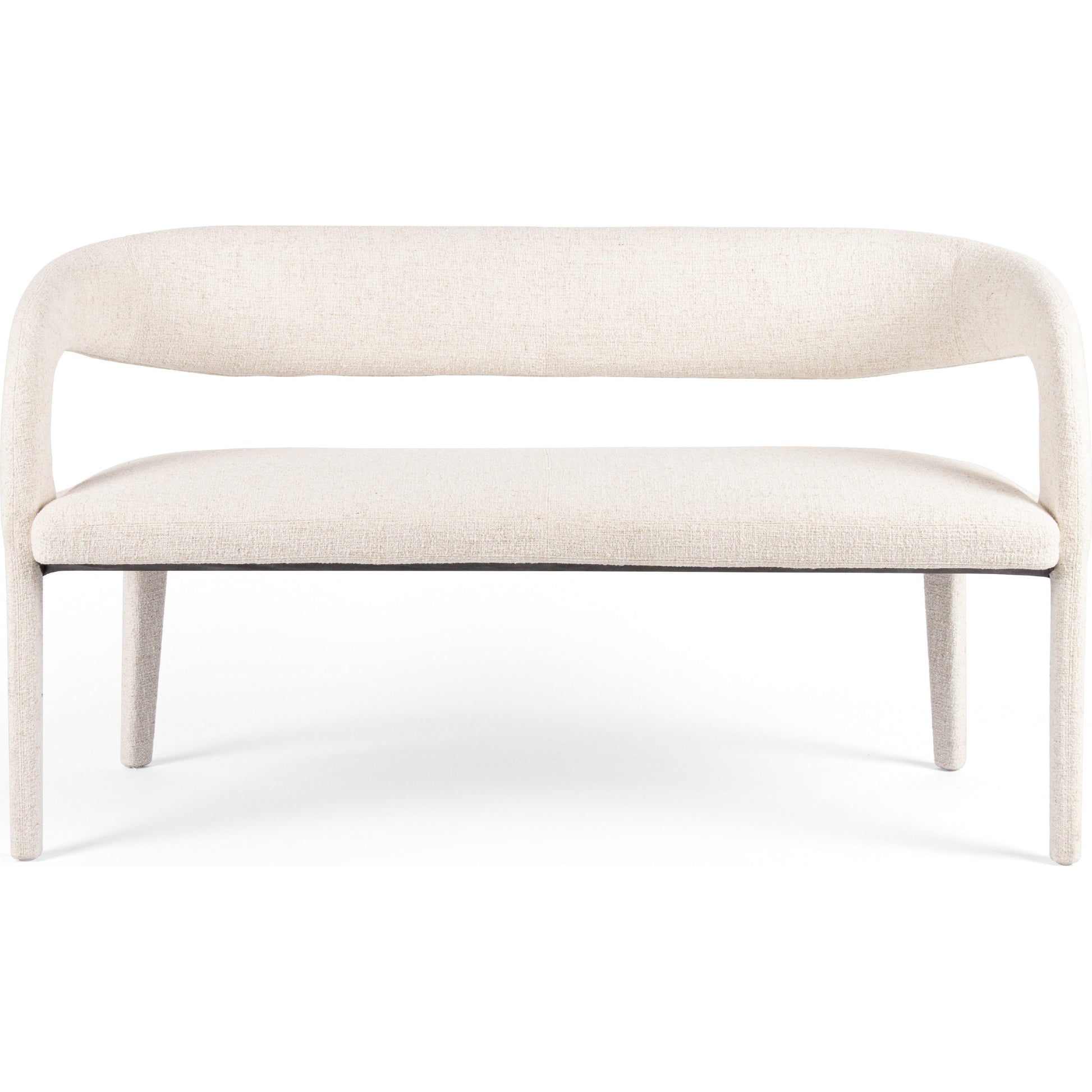 Hawkins Dining Bench by Four Hands in sonoma butterscotch. Made from top grain leather, poplar plywood, 100% polyester in a modern style.
