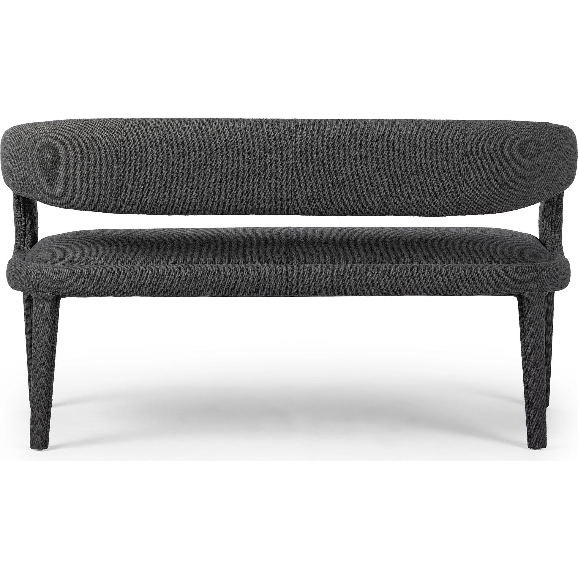 Hawkins Dining Bench by Four Hands in sonoma butterscotch. Made from top grain leather, poplar plywood, 100% polyester in a modern style.