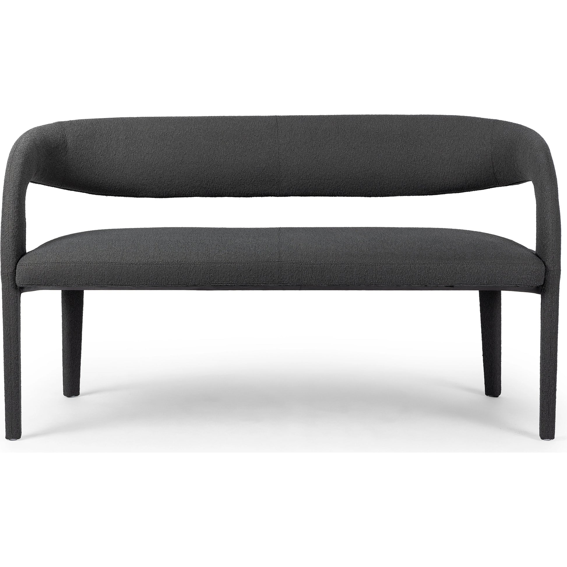 Hawkins Dining Bench by Four Hands in sonoma butterscotch. Made from top grain leather, poplar plywood, 100% polyester in a modern style.