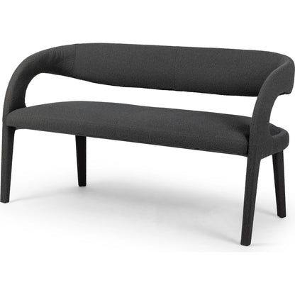 Hawkins Dining Bench by Four Hands in sonoma butterscotch. Made from top grain leather, poplar plywood, 100% polyester in a modern style.