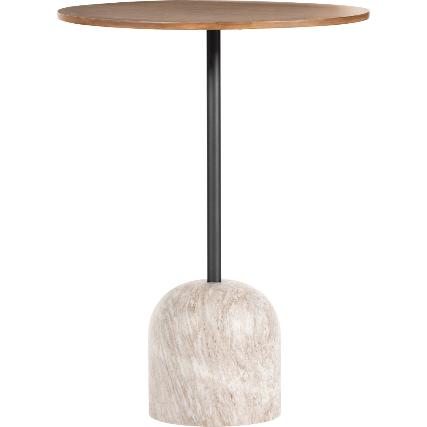 000 SI-1799131 | Primary Silo | Faye Bar Table by Four Hands in antique white and dark gunmetal, dark natural oak. Made from solid oak, solid marble, iron in a modern style.