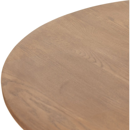 Faye Bar Table by Four Hands in antique white and dark gunmetal, dark natural oak. Made from solid oak, solid marble, iron in a modern style.