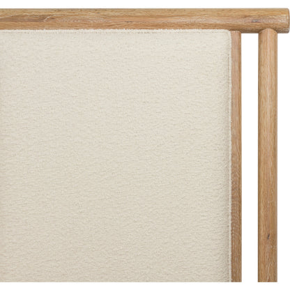 Montana Bed by Four Hands in altro snow, whitewashed oak. Made from 95% polyester, 5% acrylic, solid oak in a cottage & farmhouse style.