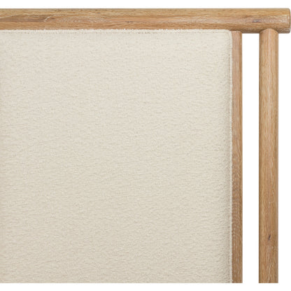 Montana Bed by Four Hands in altro snow, whitewashed oak. Made from 95% polyester, 5% acrylic, solid oak in a cottage & farmhouse style.