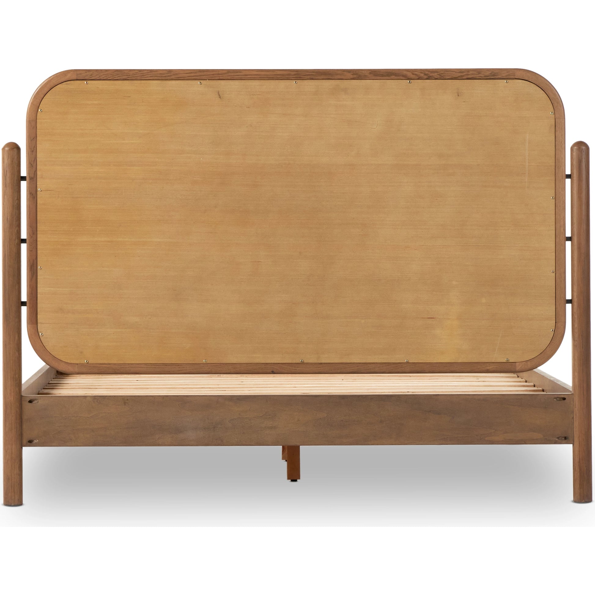 Caroline Bed by Four Hands in kerbey ivory. Made from 96% polyester, 4% acrylic, solid oak in a rustic style.