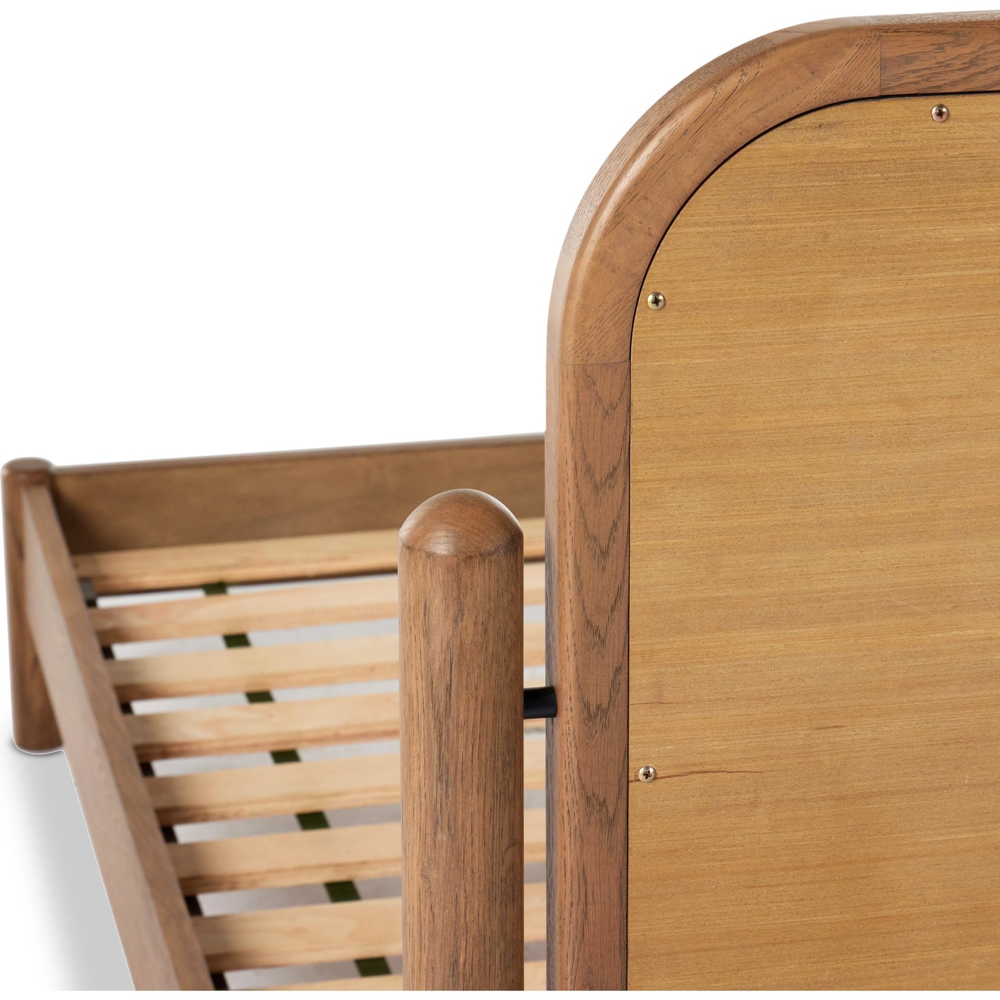 011 SI-2001077 | Additional Silo | Caroline Bed by Four Hands in kerbey ivory. Made from 96% polyester, 4% acrylic, solid oak in a rustic style.