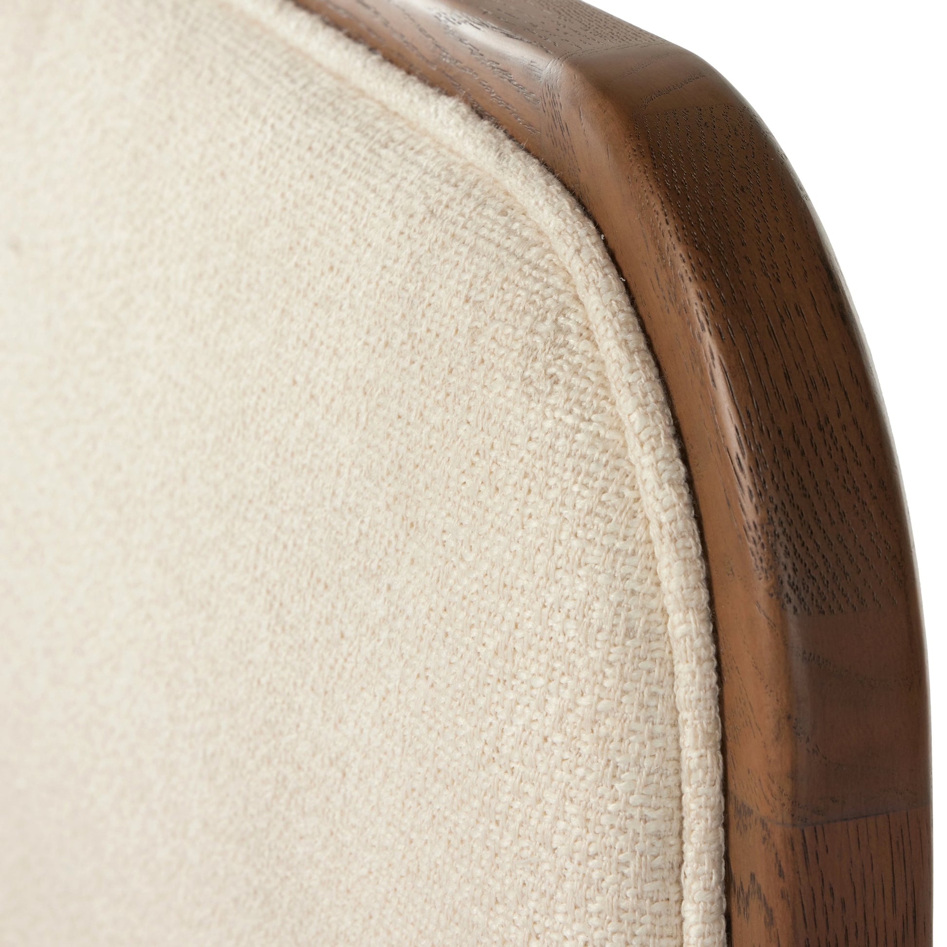 Caroline Bed by Four Hands in kerbey ivory. Made from 96% polyester, 4% acrylic, solid oak in a rustic style.