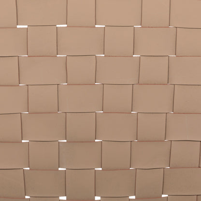 Heisler Dining Chair by Four Hands in almond leather and black. Made from solid ash, 70% split leather, 30% polyvinyl chloride (pvc), ash veneer in a modern style.