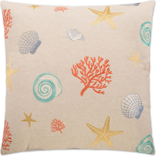 Beachcomber by DV Kap Home. Made from 34% viscose, 27% polyester, 27% linen, 12% rayon in a coastal style.